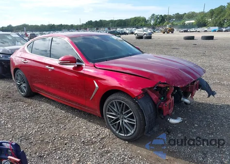 2019 Genesis G70 2.0T Advanced z USA, uszkodzony, nr VIN KMTG64LA7KU031655